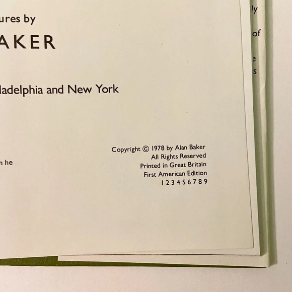 Vintage 1978 Benjamin Bounces Back  by Alan Baker Book HC DJ - Picture 9 of 16